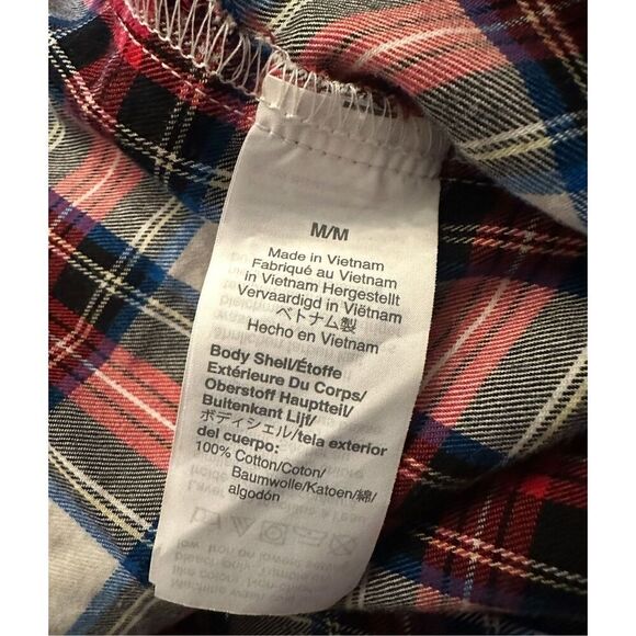 New! J. Crew Plaid Flannel Button Down Sz M - Picture 3 of 3